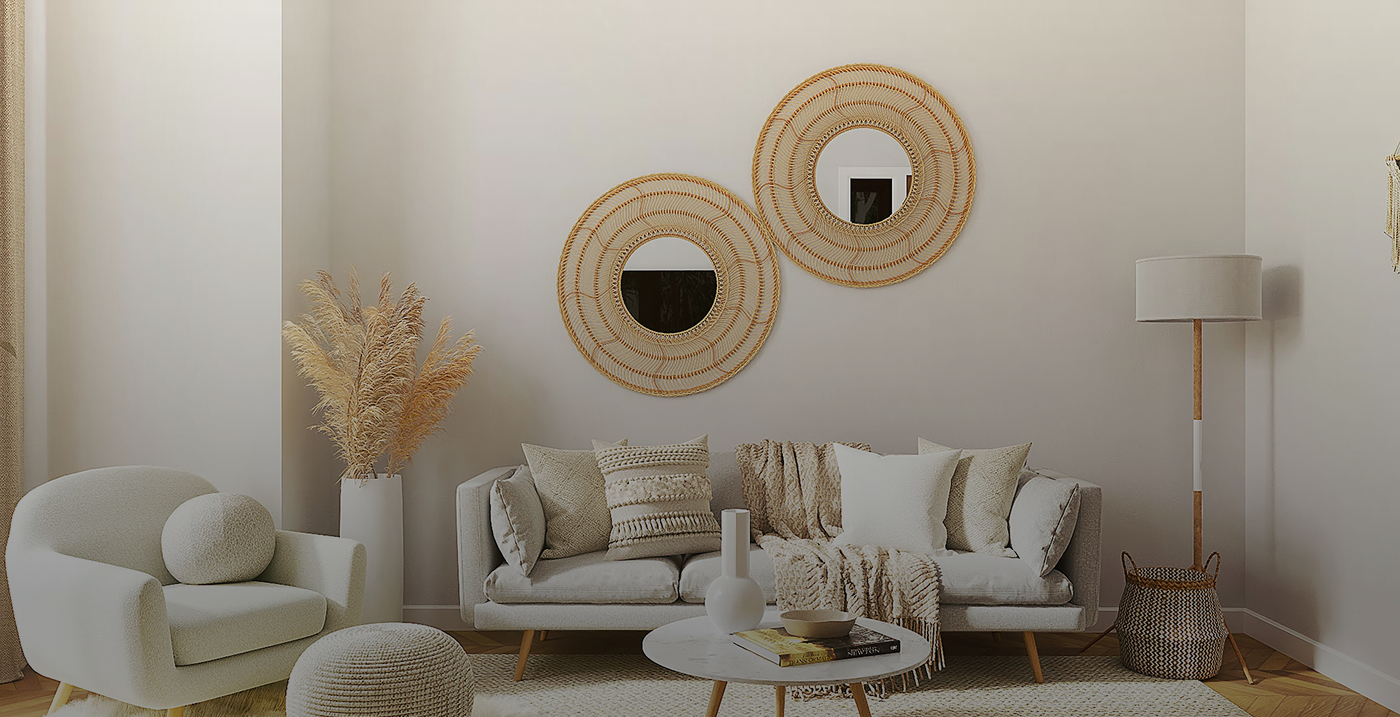 Диван и кресло в комнате